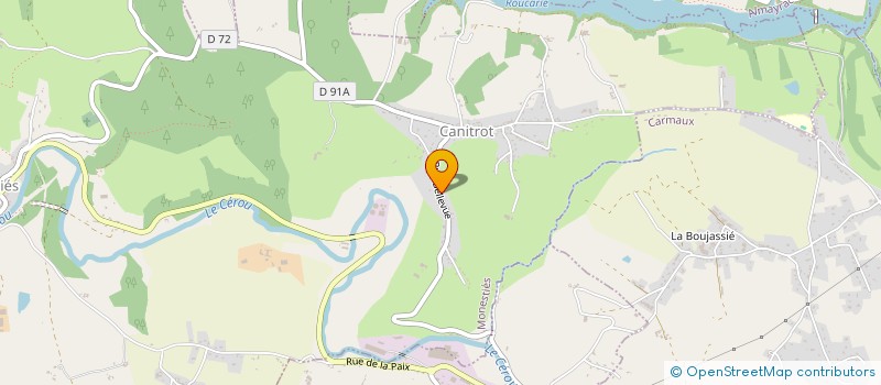 localisation de l'entreprise MADAME VERONIQUE DELORME  VIRAC