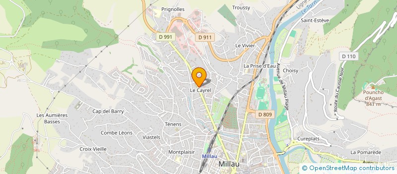 localisation de l'entreprise MADAME VERONIQUE DELORT à MILLAU