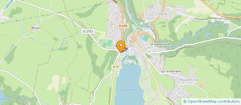 localisation de l'entreprise MADAME VERONIQUE DELOULE  CLAIRVAUX-LES-LACS