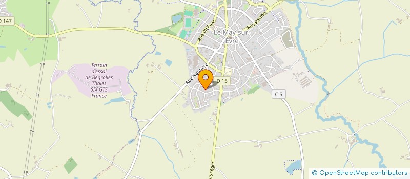 localisation de l'entreprise MADAME VERONIQUE DELRIEN  LE MAY-SUR-EVRE