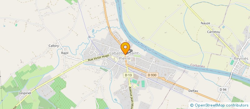 localisation de l'entreprise MADAME VERONIQUE DELSAUX  LABASTIDE-SAINT-PIERRE