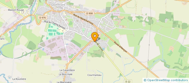 localisation de l'entreprise MADAME VERONIQUE DEMESLAY à DOMFRONT-EN-POIRAIE