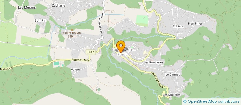 localisation de l'entreprise MADAME VERONIQUE DEMEURE à BAGNOLS-EN-FORET