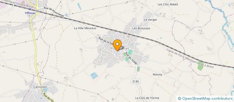 localisation de l'entreprise MADAME VERONIQUE DEPAGNE  YFFINIAC