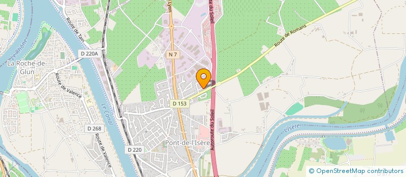 localisation de l'entreprise MADAME VERONIQUE DEPRAS  PONT-DE-L'ISERE