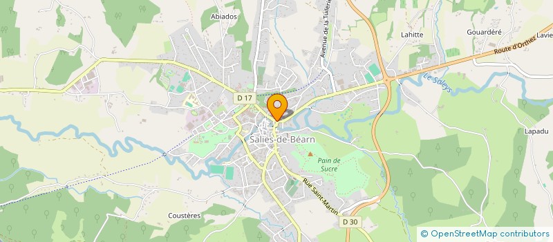 localisation de l'entreprise MADAME VERONIQUE DEREGNAUCOURT  SALIES-DE-BEARN