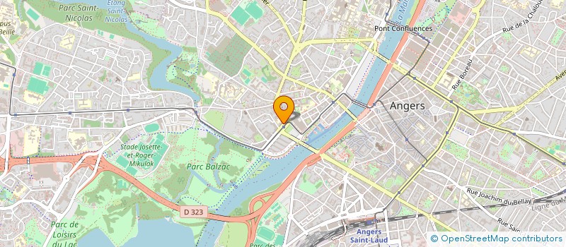 localisation de l'entreprise MADAME VERONIQUE DEROUET à ANGERS