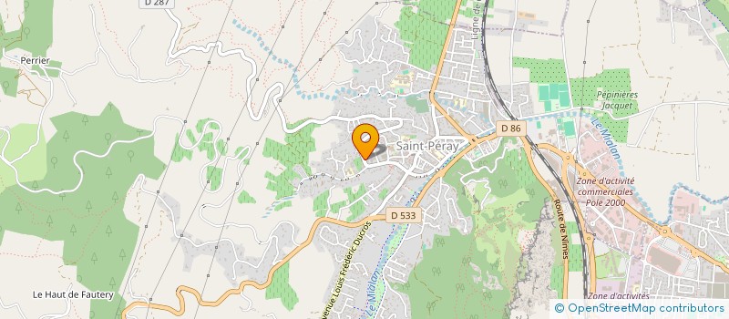 localisation de l'entreprise MADAME VERONIQUE DES RIEUX DE LA VILLOUBERT  SAINT-PERAY