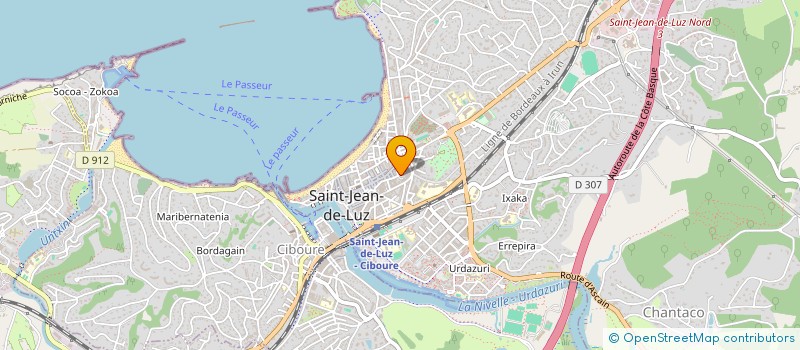 localisation de l'entreprise MADAME VERONIQUE DESBAZEILLE à SAINT-JEAN-DE-LUZ