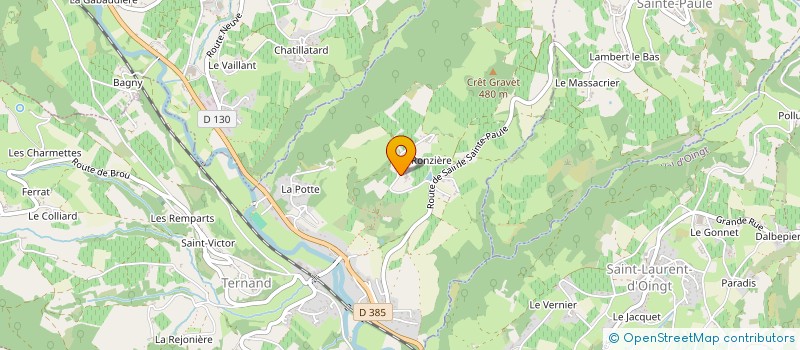 localisation de l'entreprise MADAME VERONIQUE DESBOIS  TERNAND