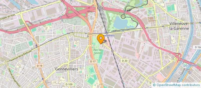 localisation de l'entreprise MADAME VERONIQUE DESLANDE  GENNEVILLIERS