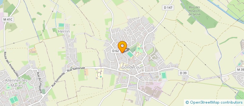 localisation de l'entreprise MADAME VERONIQUE DESNOUES à GONDECOURT