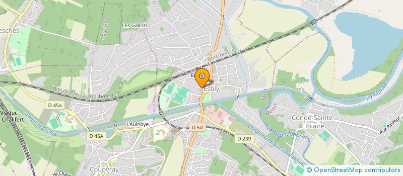 localisation de l'entreprise MADAME VERONIQUE DEVAUX à ESBLY