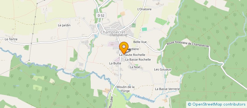 localisation de l'entreprise MADAME VERONIQUE DEVOS à CHAMPSECRET