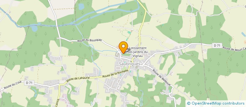 localisation de l'entreprise MADAME VERONIQUE DHERMY à SAUBRIGUES