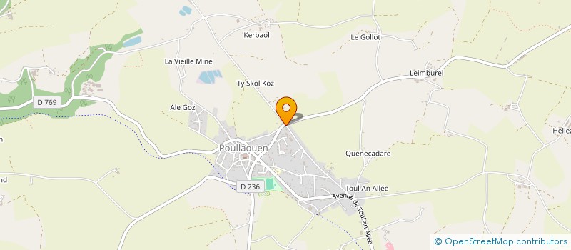 localisation de l'entreprise MADAME VERONIQUE DI ROLLO  POULLAOUEN