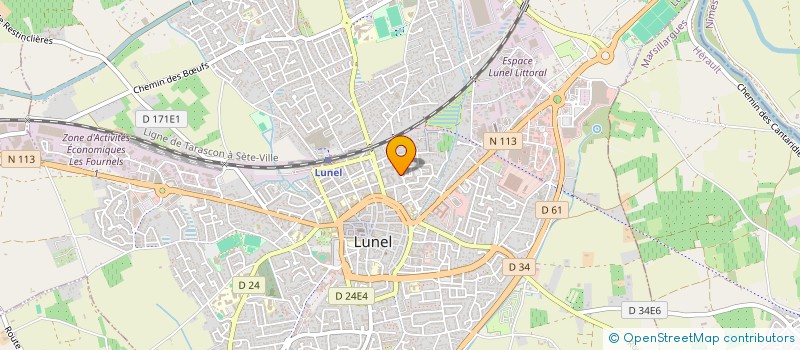localisation de l'entreprise MADAME VERONIQUE DIAMANTI  LUNEL