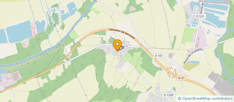 localisation de l'entreprise MADAME VERONIQUE DIAS PEREIRA  SERMOISE