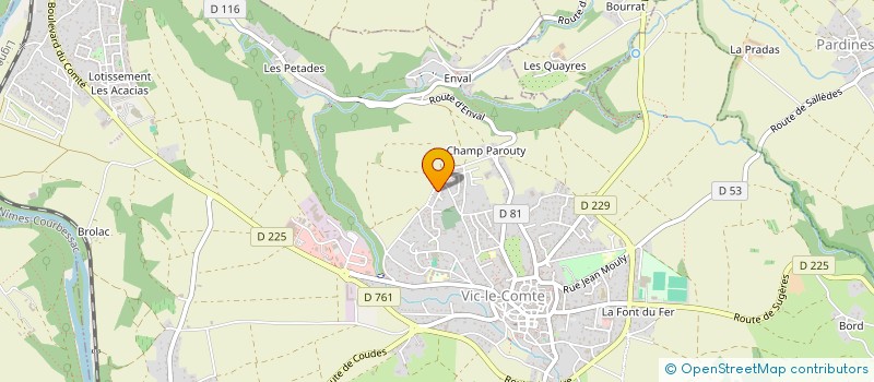 localisation de l'entreprise MADAME VERONIQUE DIDERO  VIC-LE-COMTE