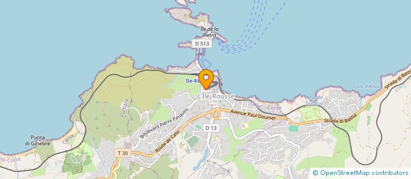 localisation de l'entreprise MADAME VERONIQUE DIONET à L'ILE ROUSSE