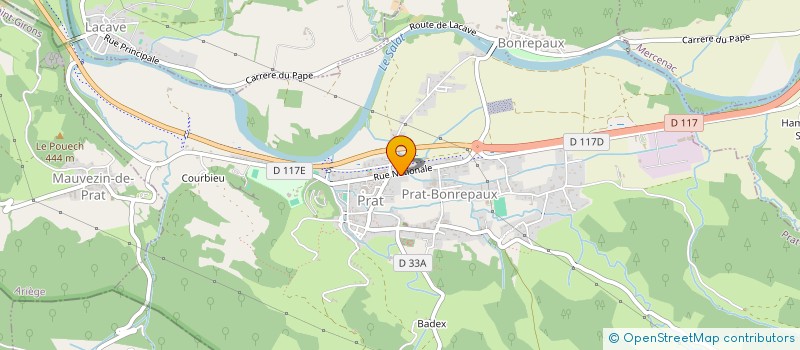 localisation de l'entreprise MADAME VERONIQUE DOUGNAC à PRAT-BONREPAUX