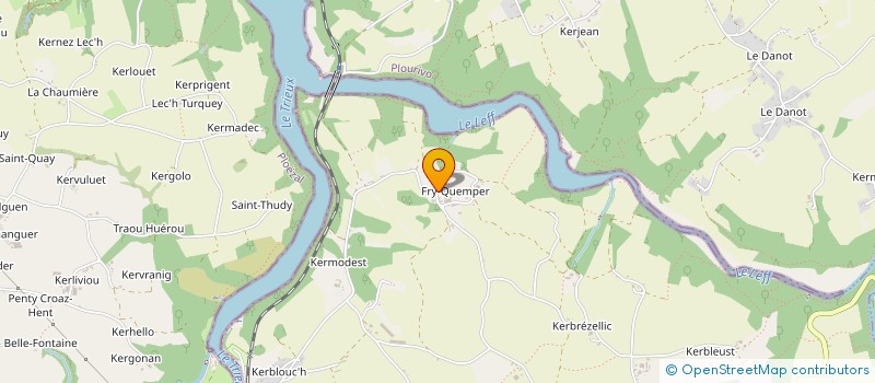 localisation de l'entreprise MADAME VERONIQUE DRAGON  QUEMPER-GUEZENNEC