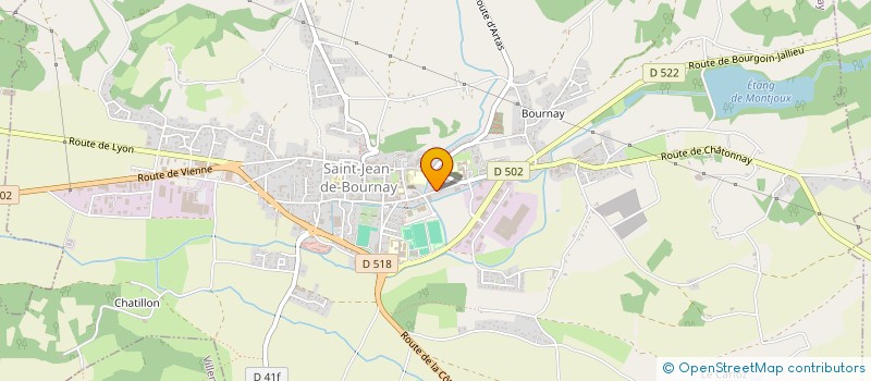 localisation de l'entreprise MADAME VERONIQUE DREVON  SAINT-JEAN-DE-BOURNAY