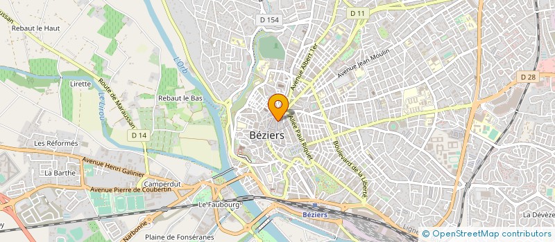 localisation de l'entreprise MADAME VERONIQUE DROILLARD à BEZIERS