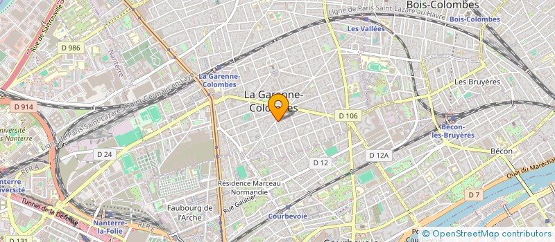 localisation de l'entreprise MADAME VERONIQUE DRUAIS à LA GARENNE-COLOMBES
