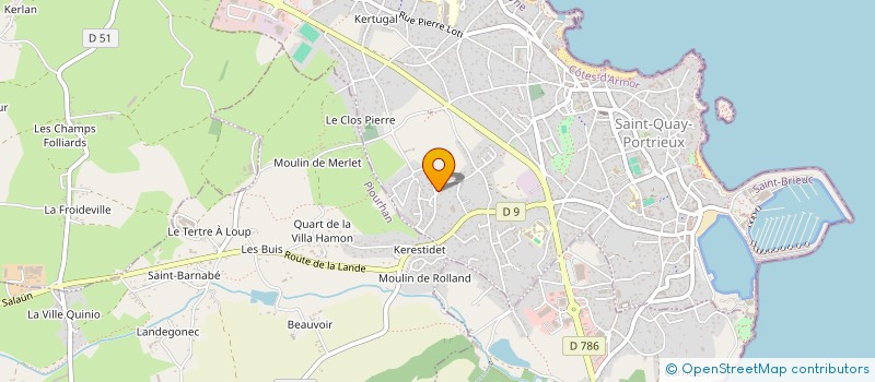 localisation de l'entreprise MADAME VERONIQUE DUAULT  SAINT-QUAY-PORTRIEUX