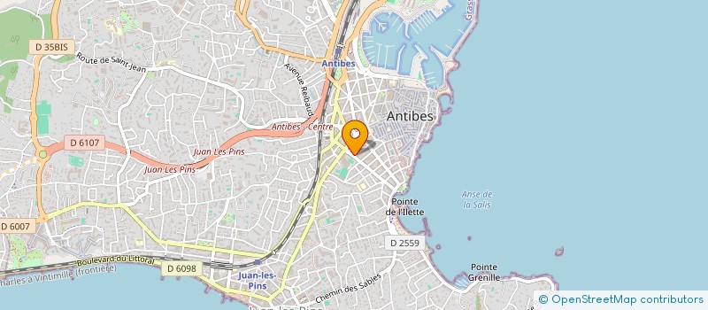 localisation de l'entreprise MADAME VERONIQUE DUBAYLE à ANTIBES