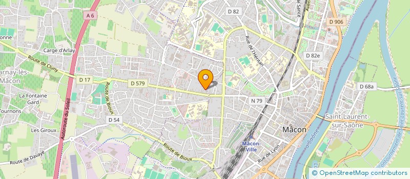 localisation de l'entreprise MADAME VERONIQUE DUBOST à CHARNAY-LES-MACON