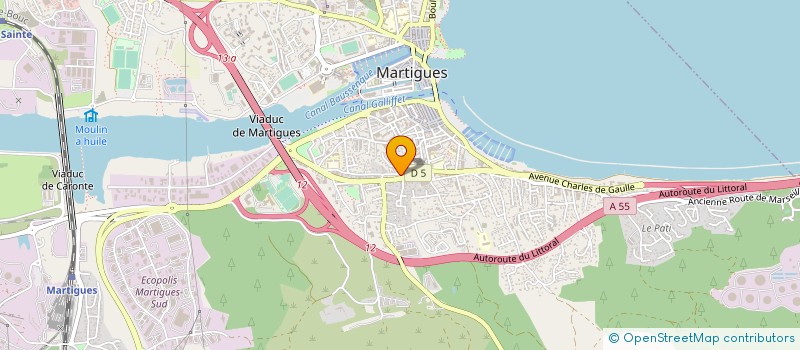 localisation de l'entreprise MADAME VERONIQUE DUBROUILLET à MARTIGUES