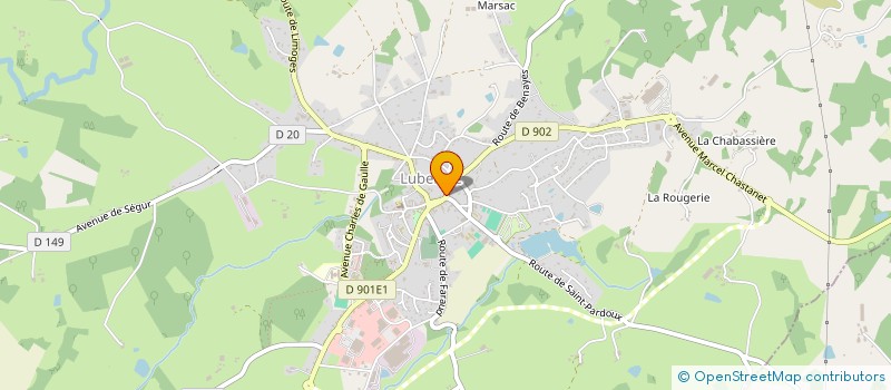 localisation de l'entreprise MADAME VERONIQUE DUBUS  LUBERSAC