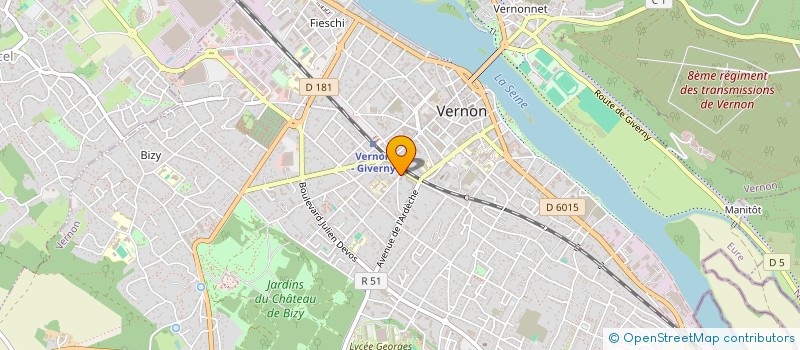 localisation de l'entreprise MADAME VERONIQUE DUCHOSSOY à VERNON