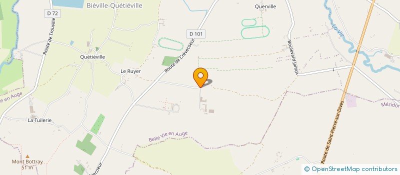 localisation de l'entreprise MADAME VERONIQUE DUCLOS  BELLE VIE EN AUGE