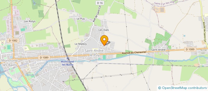 localisation de l'entreprise MADAME VERONIQUE DUCROUX  SAINT-ANDRE-LE-PUY