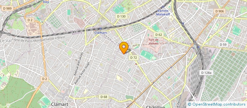 localisation de l'entreprise MADAME VERONIQUE DUFOUR  CHATILLON