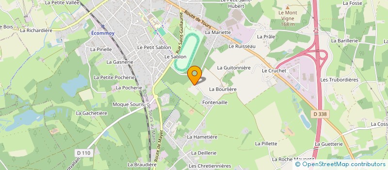 localisation de l'entreprise MADAME VERONIQUE DUFRESNE  ECOMMOY