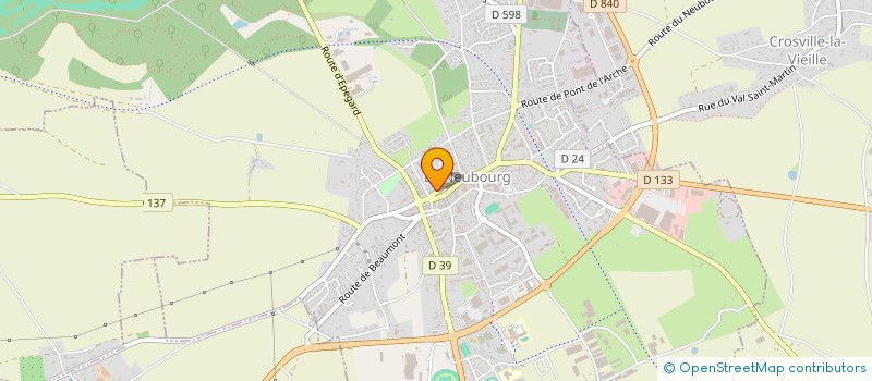 localisation de l'entreprise MADAME VERONIQUE DUGORD à LE NEUBOURG