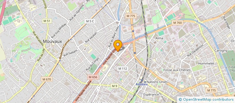 localisation de l'entreprise MADAME VERONIQUE DUHAMEL  TOURCOING