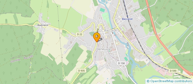 localisation de l'entreprise MADAME VERONIQUE DUHAND  BACCARAT