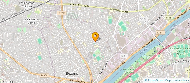 localisation de l'entreprise MADAME VERONIQUE DUJARDIN à BEZONS