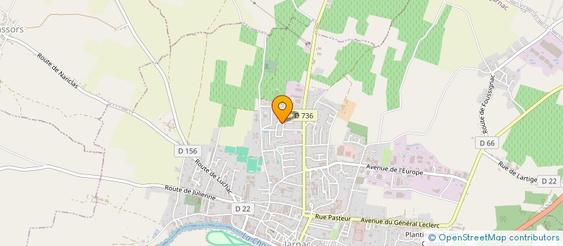 localisation de l'entreprise MADAME VERONIQUE DUMALANEDE à JARNAC