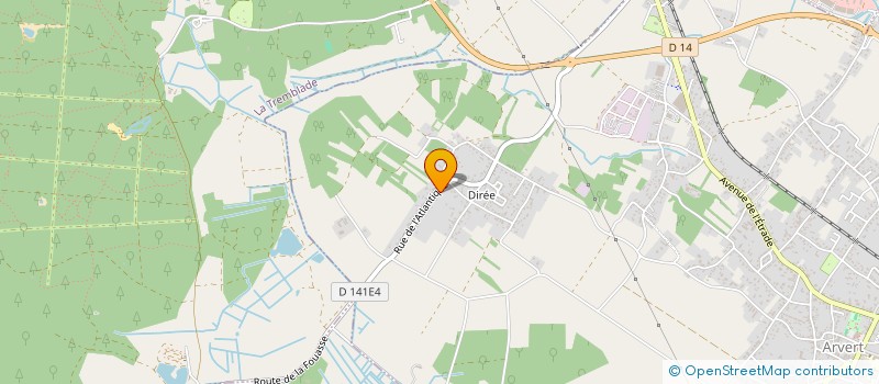 localisation de l'entreprise MADAME VERONIQUE DUMENY  ARVERT