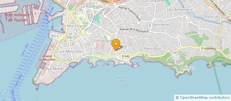 localisation de l'entreprise MADAME VERONIQUE DUMORA  TOULON