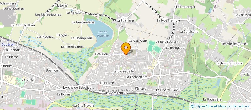 localisation de l'entreprise MADAME VERONIQUE DUPIN  COUERON