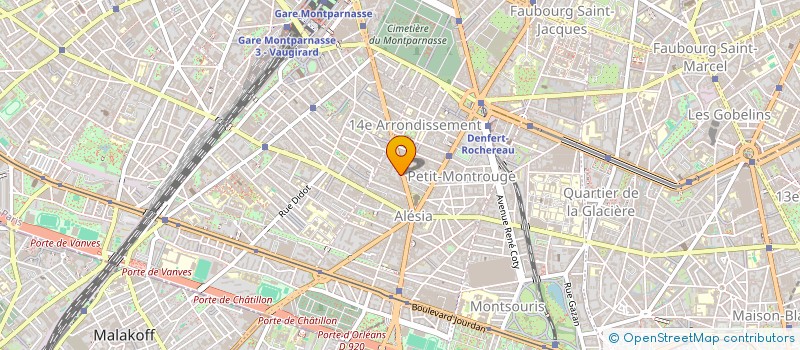 localisation de l'entreprise MADAME VERONIQUE DUPONT  VANVES