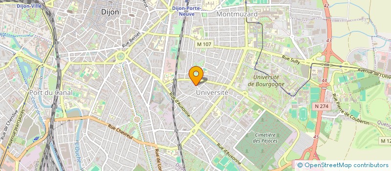 localisation de l'entreprise MADAME VERONIQUE DUPRE à DIJON