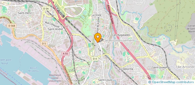 localisation de l'entreprise MADAME VERONIQUE DURAND à MARSEILLE